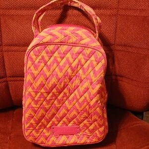 Vera Bradley Pink and Orange Quilted Backpack